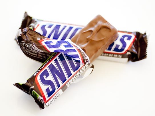 Snickers is substantial enough to occupy a level of