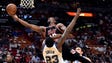 Dec. 3: The Miami Heat's Bam Adebayo is fouled by the