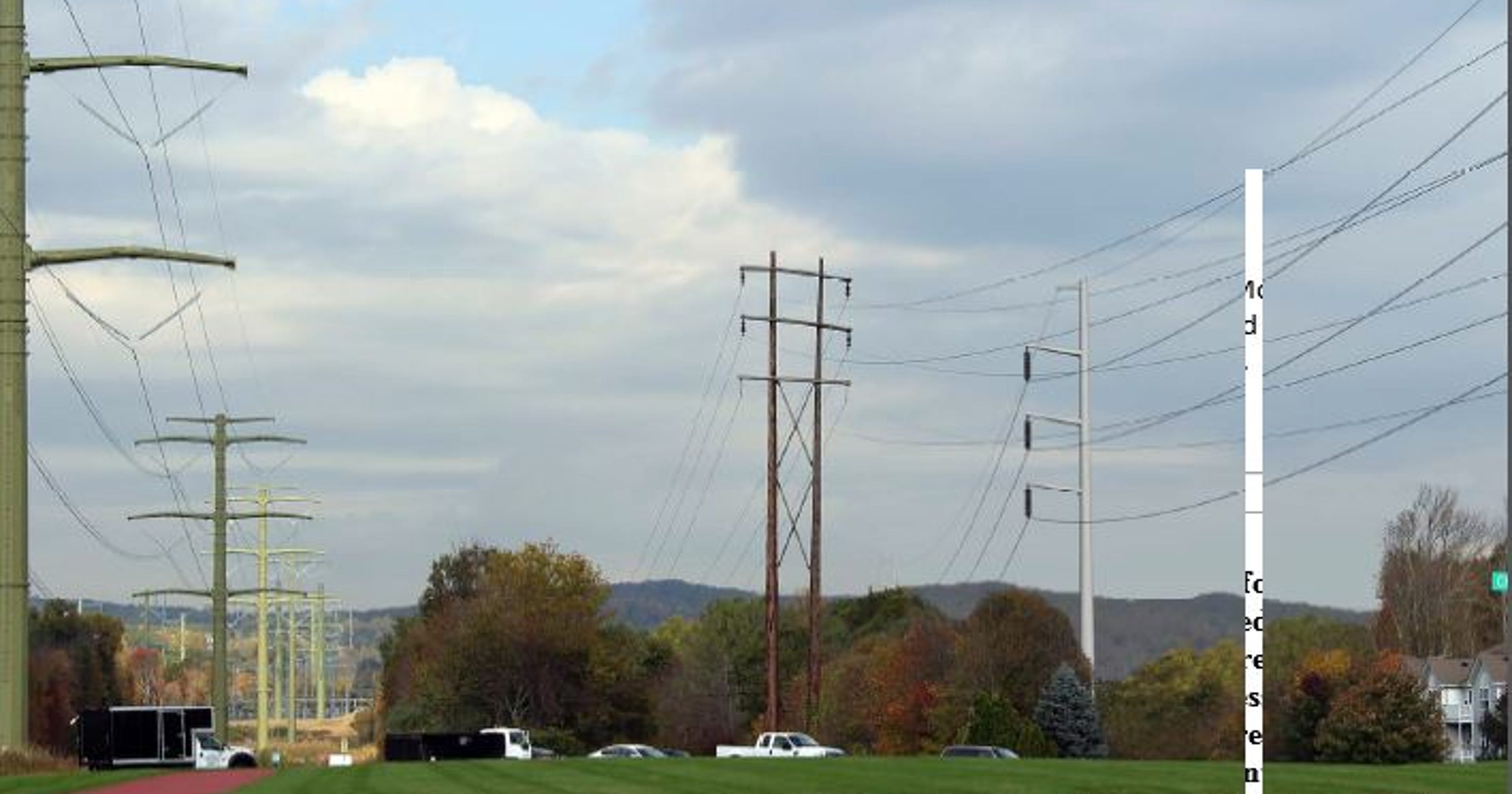 JCP&L power line close to Montville school, condos