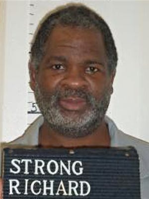This Feb. 9, 2014 photo provided by the Missouri Department of Corrections shows Missouri death row inmate Richard Strong. Strong was convicted of fatally stabbing his girlfriend and her 2-year-old daughter 15 years ago in suburban St. Louis. (Missouri Department of Corrections via AP)