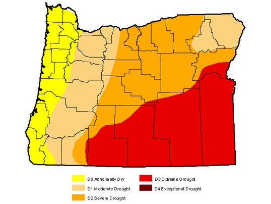 Nearly two-thirds of Oregon now in severe drought