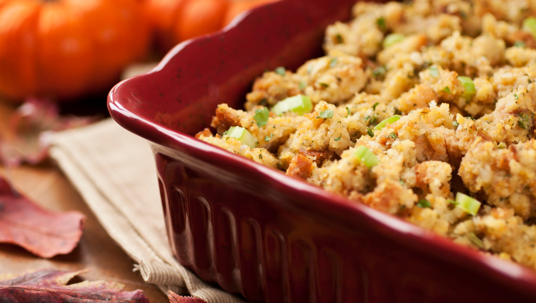 Stuffing and other Thanksgiving leftovers should be stored only three or four days in the refrigerator.