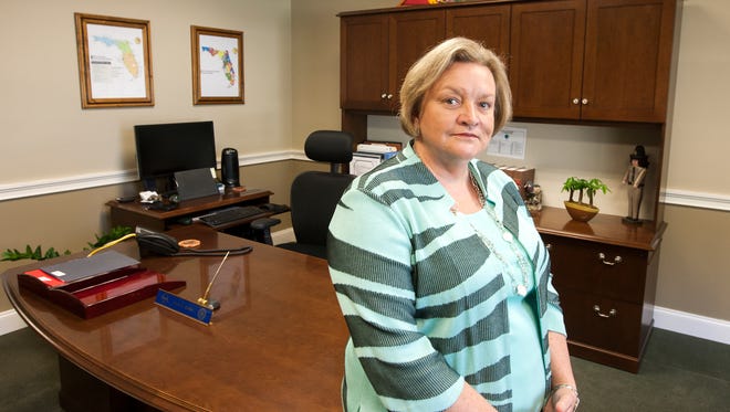 Julie Jones, Secretary of the Florida Department of Corrections in her office in the Carlton Building in downtown Tallahassee, Florida October 15, 2015.