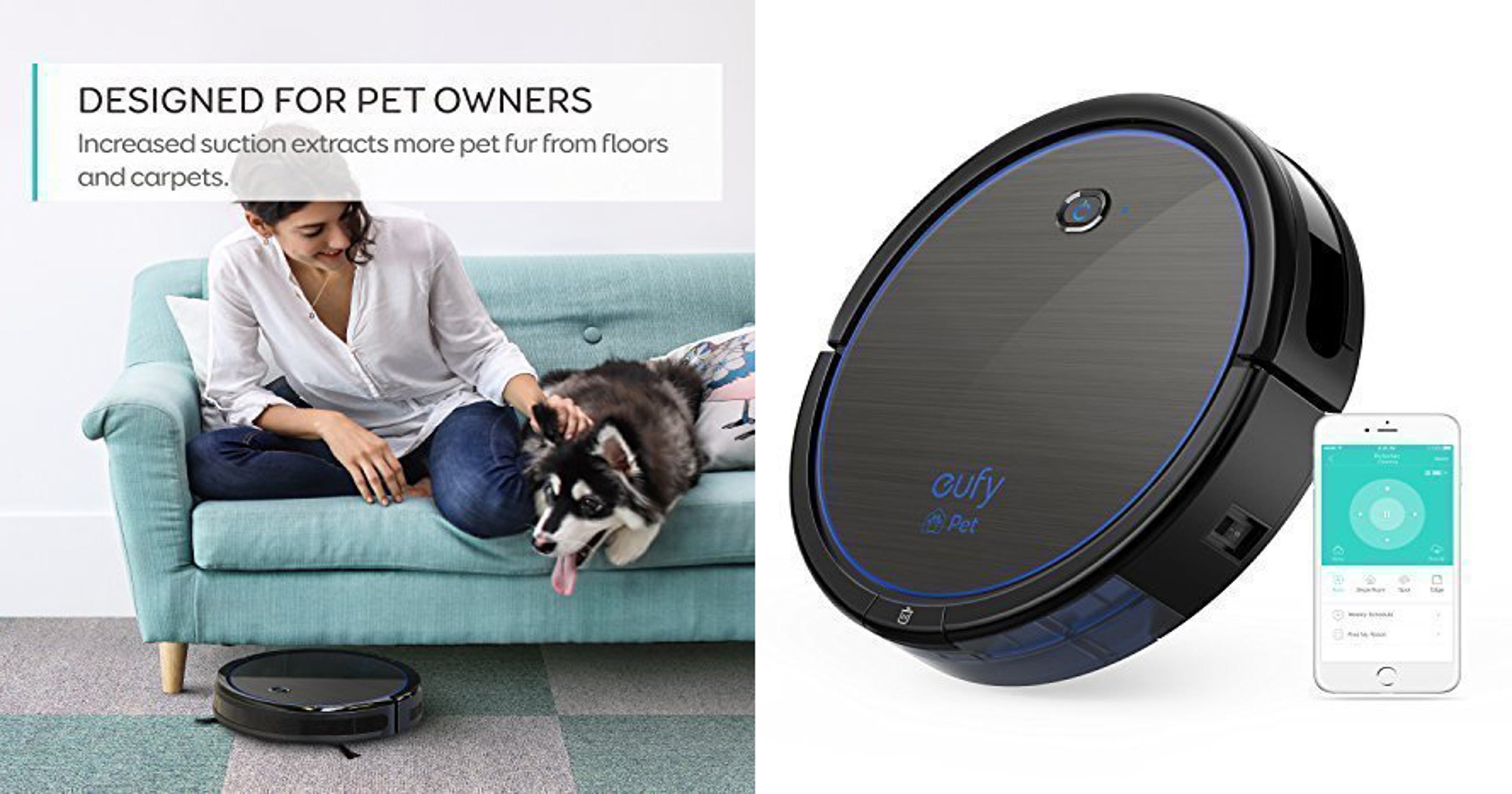 Eufy RoboVac 11c Pet Edition Pick up all your pet hair with a majorly