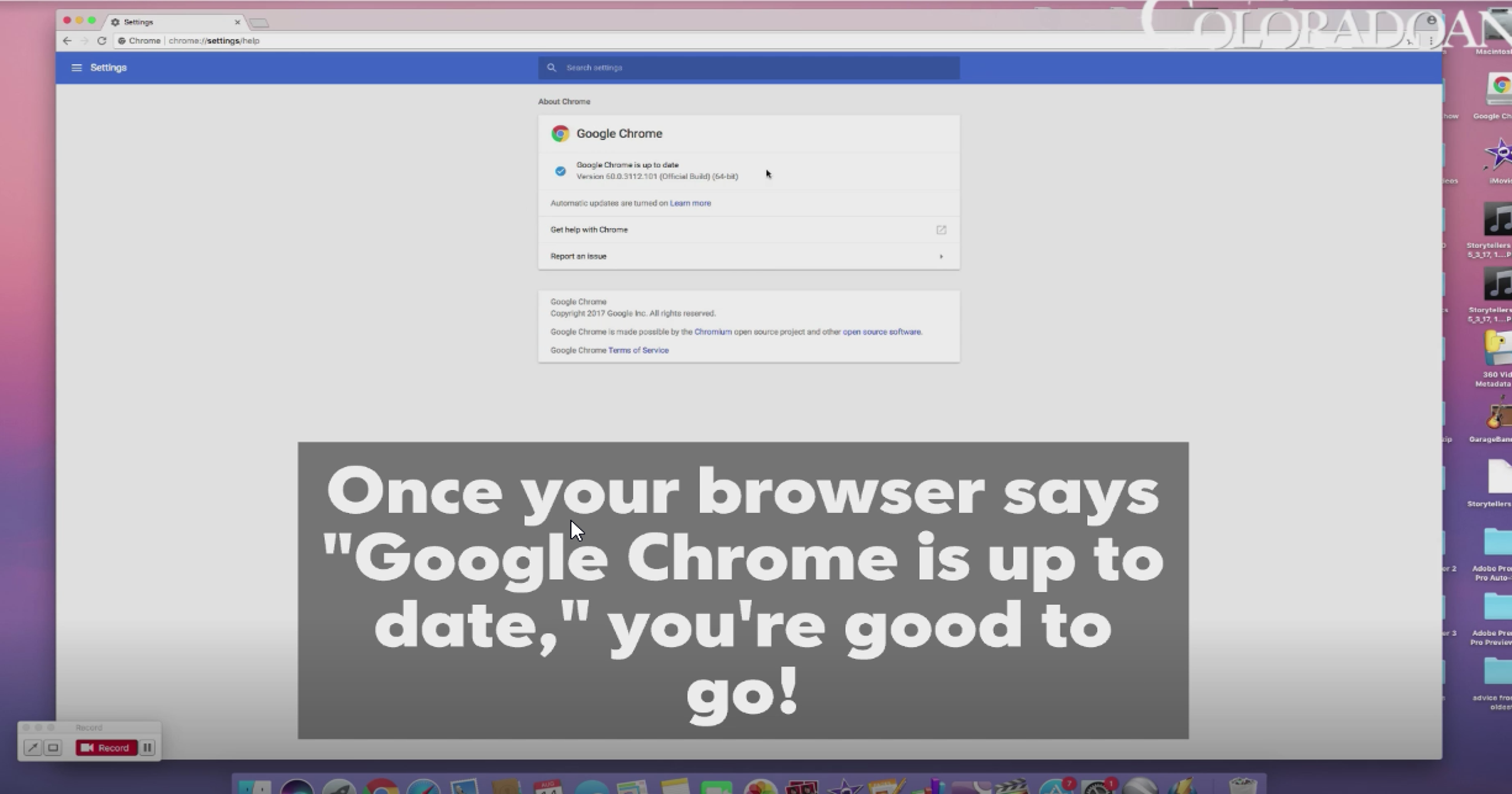 How to update Google Chrome to the latest version