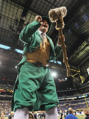 A Cathedral leprechaun in 2010.