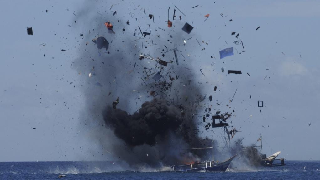 Why Indonesia keeps blowing up boats on TV