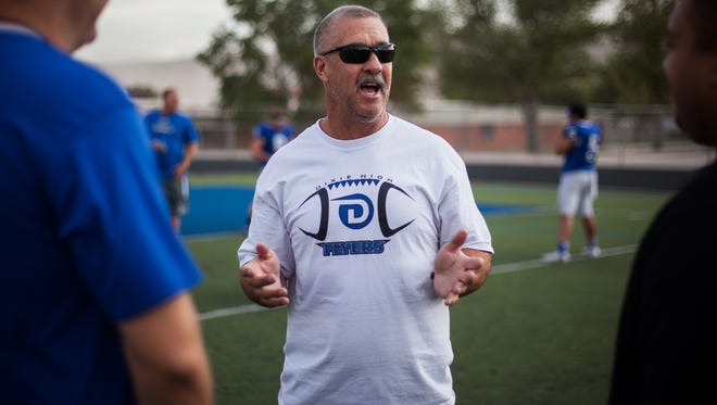 Dixie head coach Blaine Monkres looks to bring the Dixie Flyers football team back to the form that helped them win state titles in 2012 and 2014.