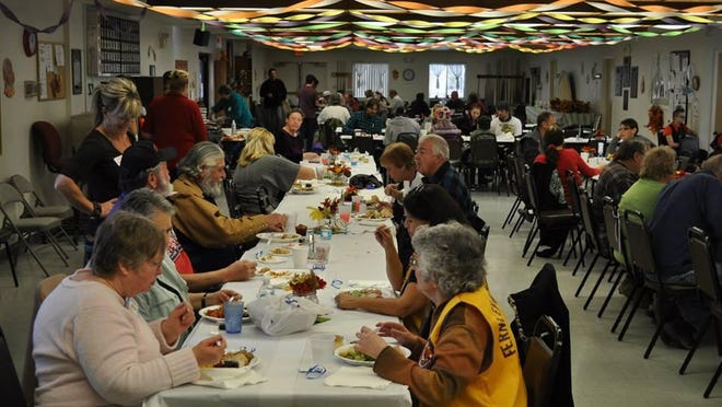 Around 400 people crowded the Fernley Senior Center during Thanksgiving in 2014. The city and county are working together to build a new center that will be roughly twice as large.