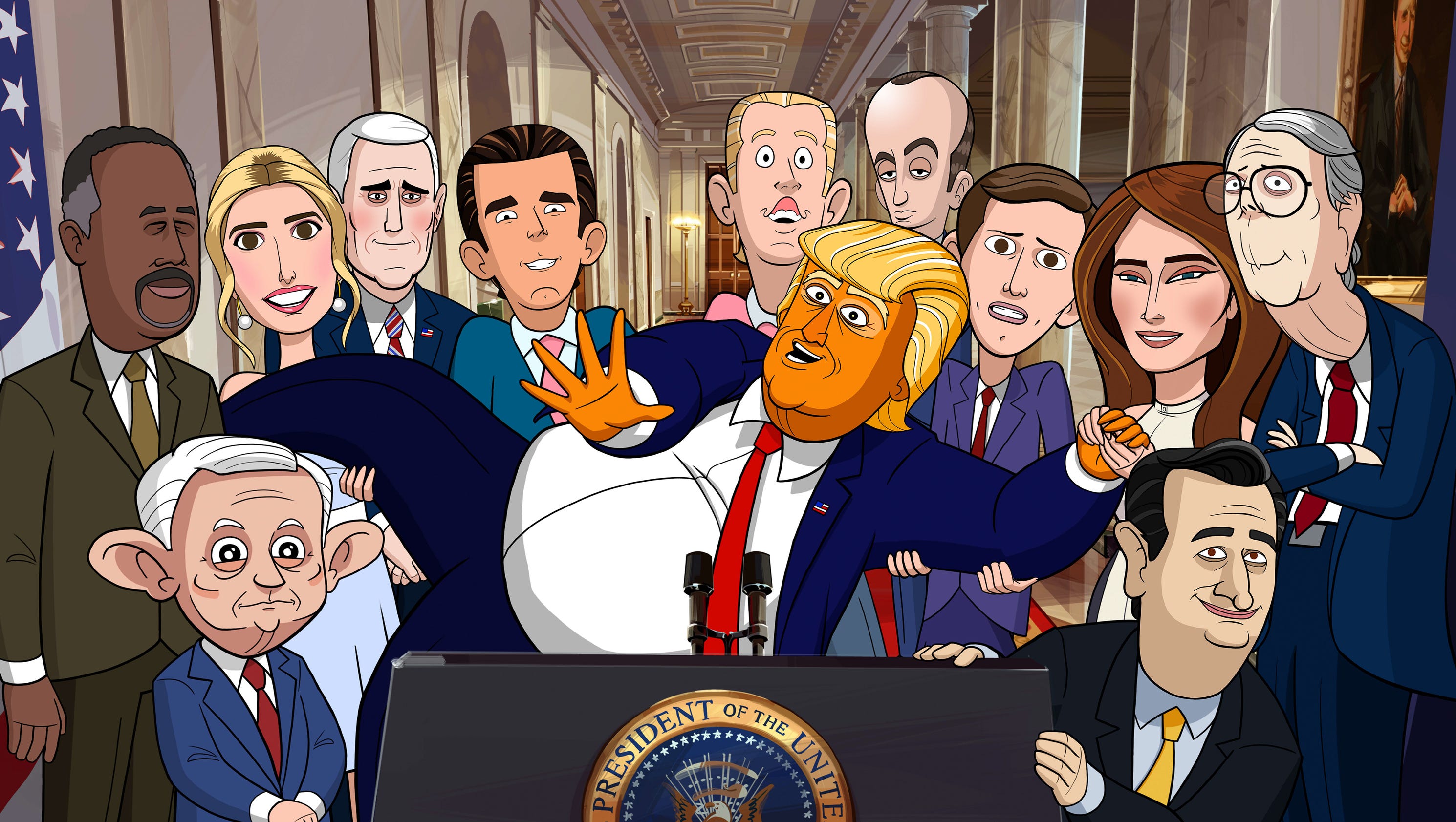 Our Cartoon President Review Colbert S Trump Satire Lacks Bite