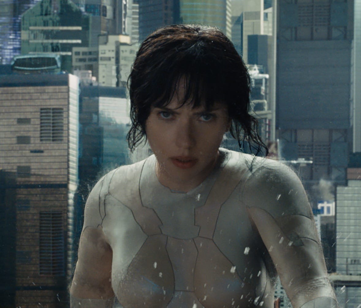 Scarlett Johansson stars as the cyborg soldier The Major in 'Ghost in the Shell.'