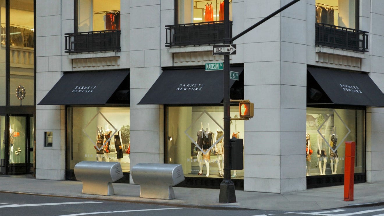 Barneys New York files for bankruptcy, several stores closing
