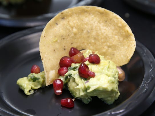 Guacamole with Pomegranate from Barrio Urbano and Bario