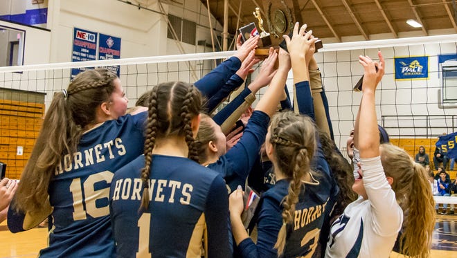 The Essex girls dethroned CVU in a four-set win at Saturday's volleyball state championships held at St. Michael's College.