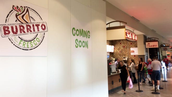 Burrito Fresco is coming soon next to Chick Fil-A in the food court at Coastland Center mall in Naples.