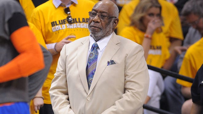Bill Smith, 72, who coached Broad Ripple High School to the 1980 state basketball championship, died Nov. 30, 2014 in Cordova, Tenn. His two tenures at Broad Ripple spanned 23 seasons from 1972 to 2004. He was the first black coach to lead an integrated school to a state championship. In recent years he had worked as a consultant to Mike Woodson, who coached with the Atlanta Hawks and New York Knicks. Smith is shown standing behind the Knicks bench on May 11, 2013. Matt Kryger / The Star