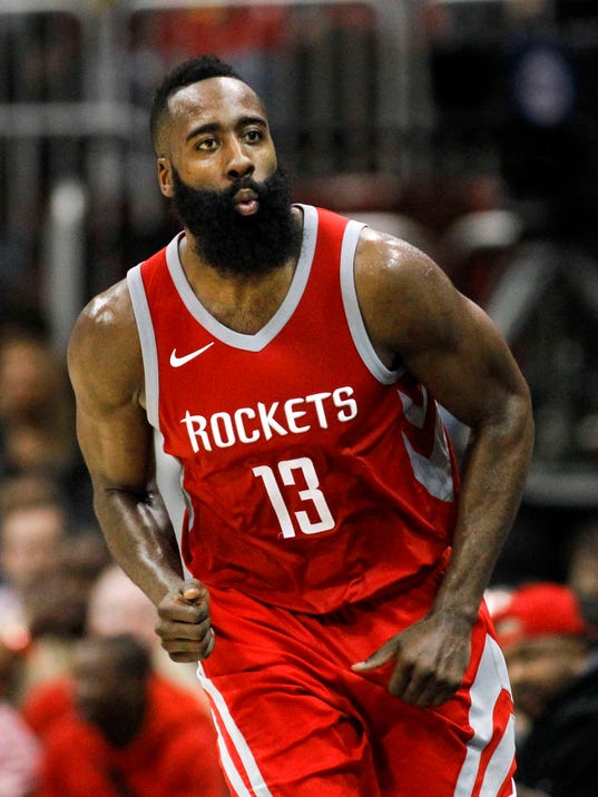 James Harden scores careerhigh 56, leads Rockets past