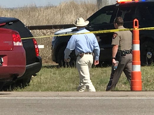 A Texas Ranger arrives on the scene of an officer-involved