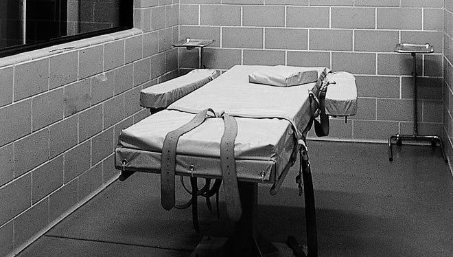 The execution room at Arizona state prison.