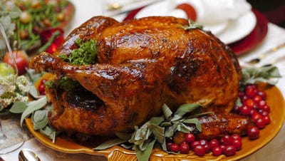 A Thanksgiving turkey