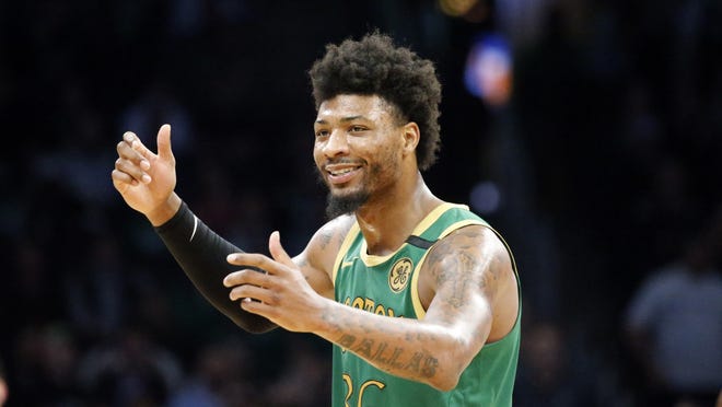 Boston Celtics guard Marcus Smart and his teammates have eight regular season games to complete before the playoffs can start in the bubble in Florida.
