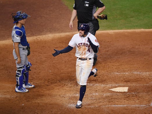 Game 5 at Minute Maid Park: Houston Astros center fielder