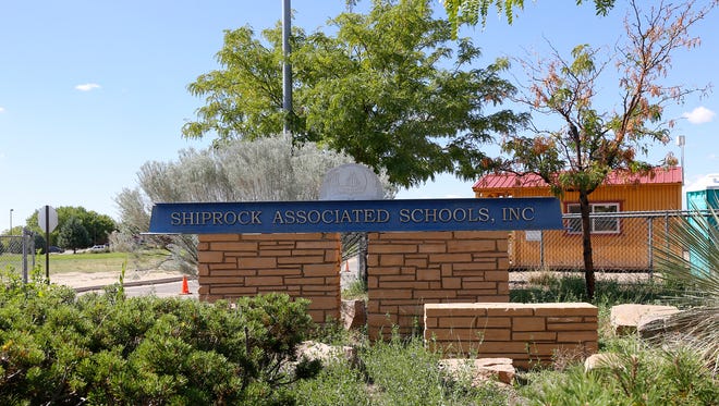 Shiprock Associated Schools, Inc. front gate is pictured Aug. 30 in Shiprock.
