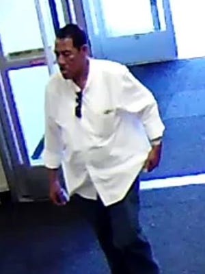 This man is sought for stealing designer jeans.