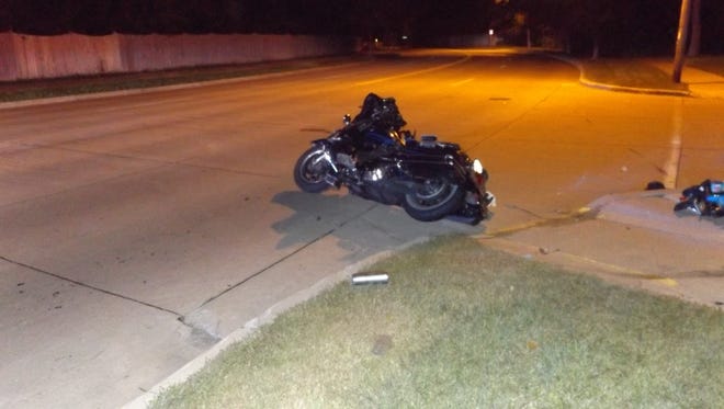 A 34-year-old Town of Menasha motorcyclist lost control of his bike Monday night in Menasha.