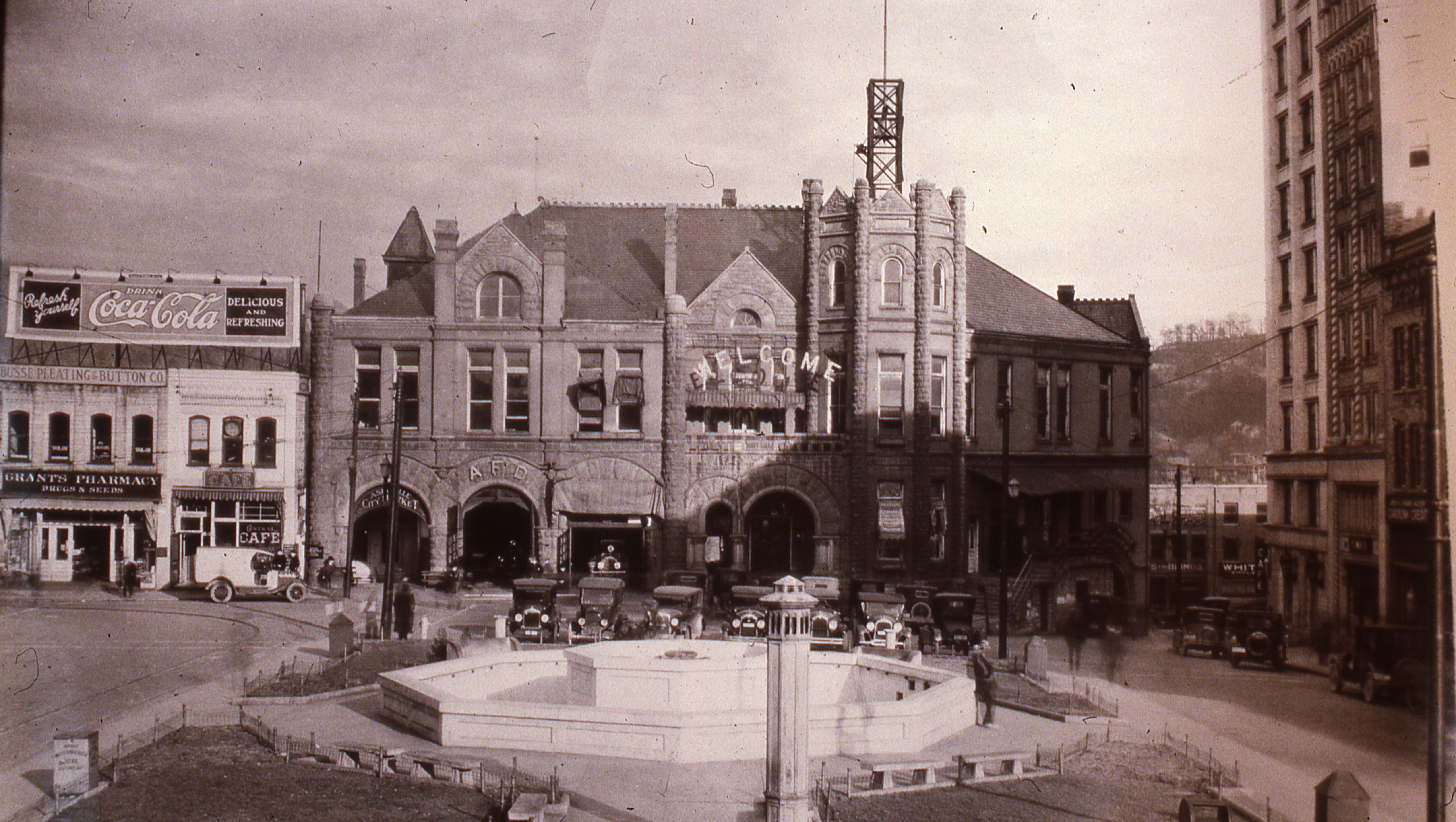 Asheville's first City Hall, 1919 Portrait of the Past