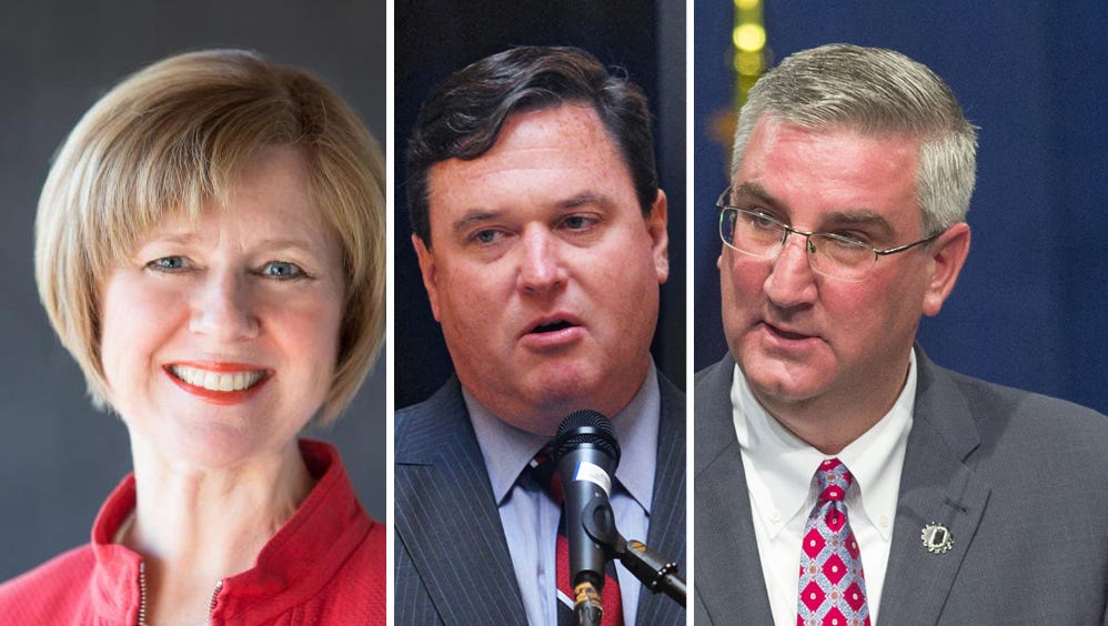 Brooks, Rokita run for governor as Pence joins Trump