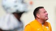 Head Coach Butch Jones watches during Tennessee Volunteers