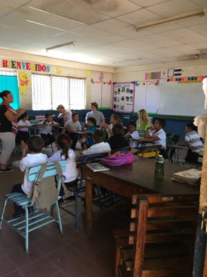 Students from St. Joseph Catholic School in Madison took a break on their fifth day in Nicaragua to meet residents and observe their way of life.