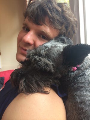 Otto Warmbier with Sassy, a friend's dog
