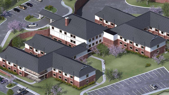 Cornwall Manor's new skilling nursing building provides car for 96 residents in four households. The building cost $18 million. The households are connected to a common building.