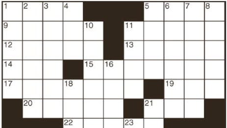 Special crossword in Thursday #39 s paper Special crossword in Thursday #39 s paper