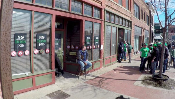 Bill Johns acted as a bouncer Sunday, March 10...