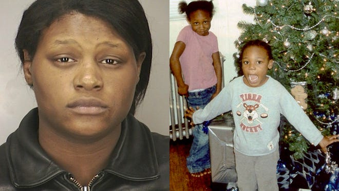 This combination of photos provided by the Nassau County Police Department shows Leatrice Brewer in 2003, and her children, Jewell Ward, and Michael Demesyeux, right.