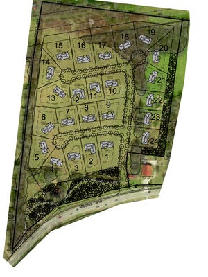The proposed development at 8313 Moores Lane