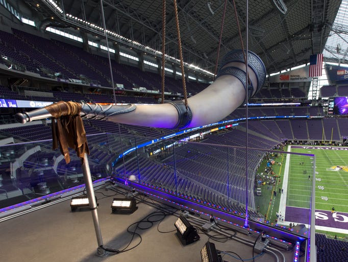 The Minnesota Vikings' battle horn, which will be blown