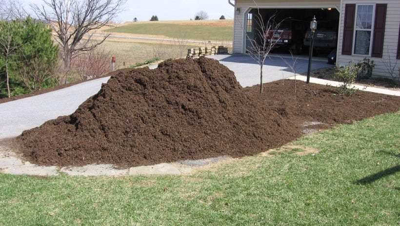 how much does 8 yards of mulch cover