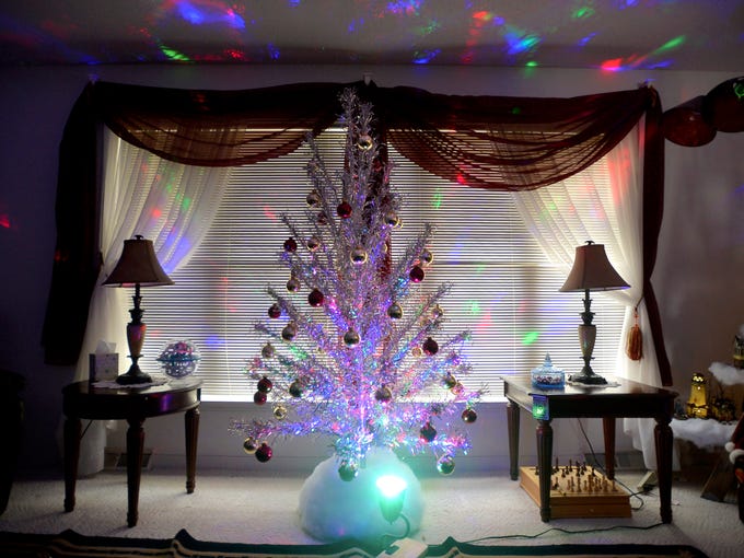 Image result for aluminum christmas tree