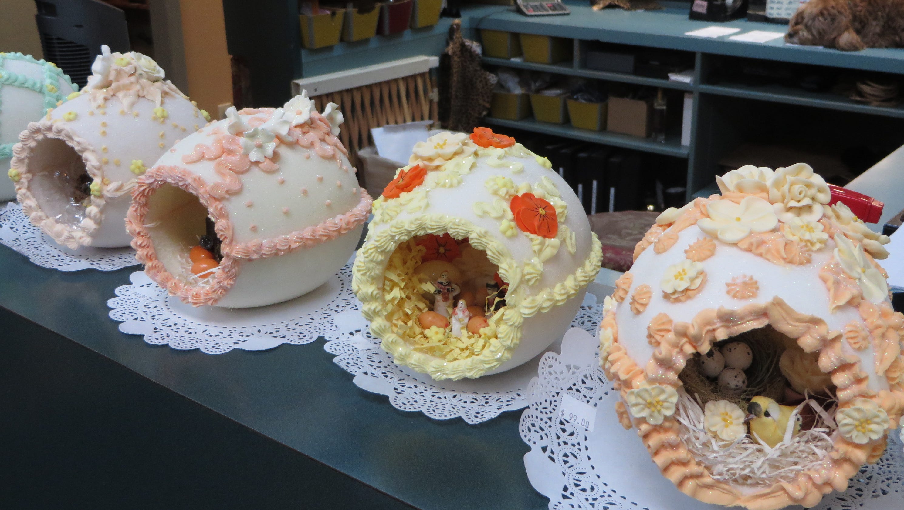 How to make panoramic sugar eggs for Easter