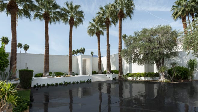 The Factor estate sits on 0.56 acres at the corner of East Via Estrella and South Caliente Drive in south Palm Springs.