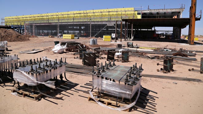 Construction is underway at 93rd Avenue and Northern in Glendale on the Desert Diamond West Valley Resort, the Tohono O'odham nation's newest casino project as seen in Glendale on April 17, 2015