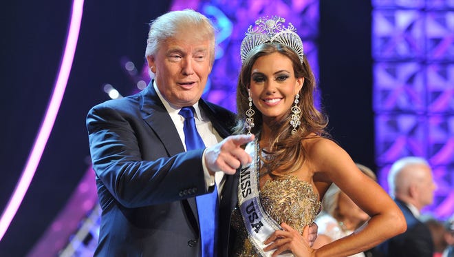 Donald Trump and Miss Connecticut USA Erin Brady in 2013.