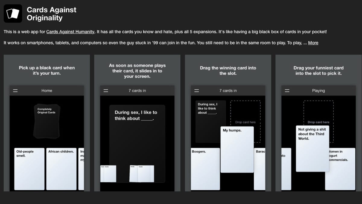 Cards against humanity online, free