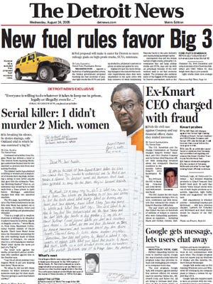 The front page for Wednesday, Aug. 24, 2005.