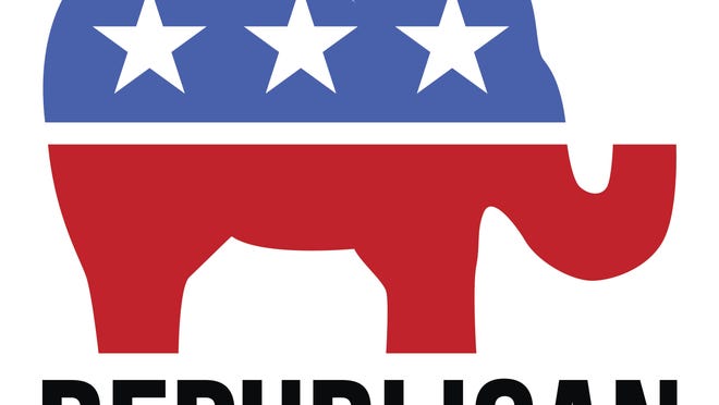 A simple illustration of the republican party elephant symbol.