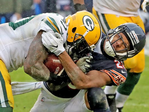 Green Bay Packers running back Jamaal Williams (30)